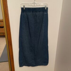 Blue Willi’s Vintage Indigo Dyed Cotton Denim Maxi Skirt Women’s Medium Denmark